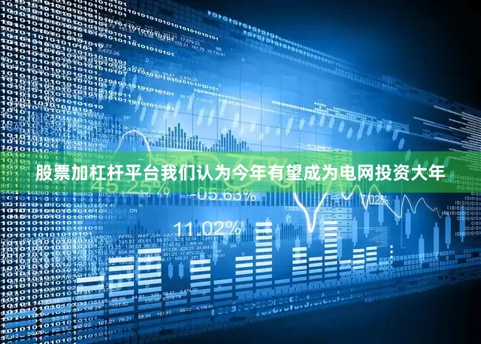 股票加杠杆平台我们认为今年有望成为电网投资大年